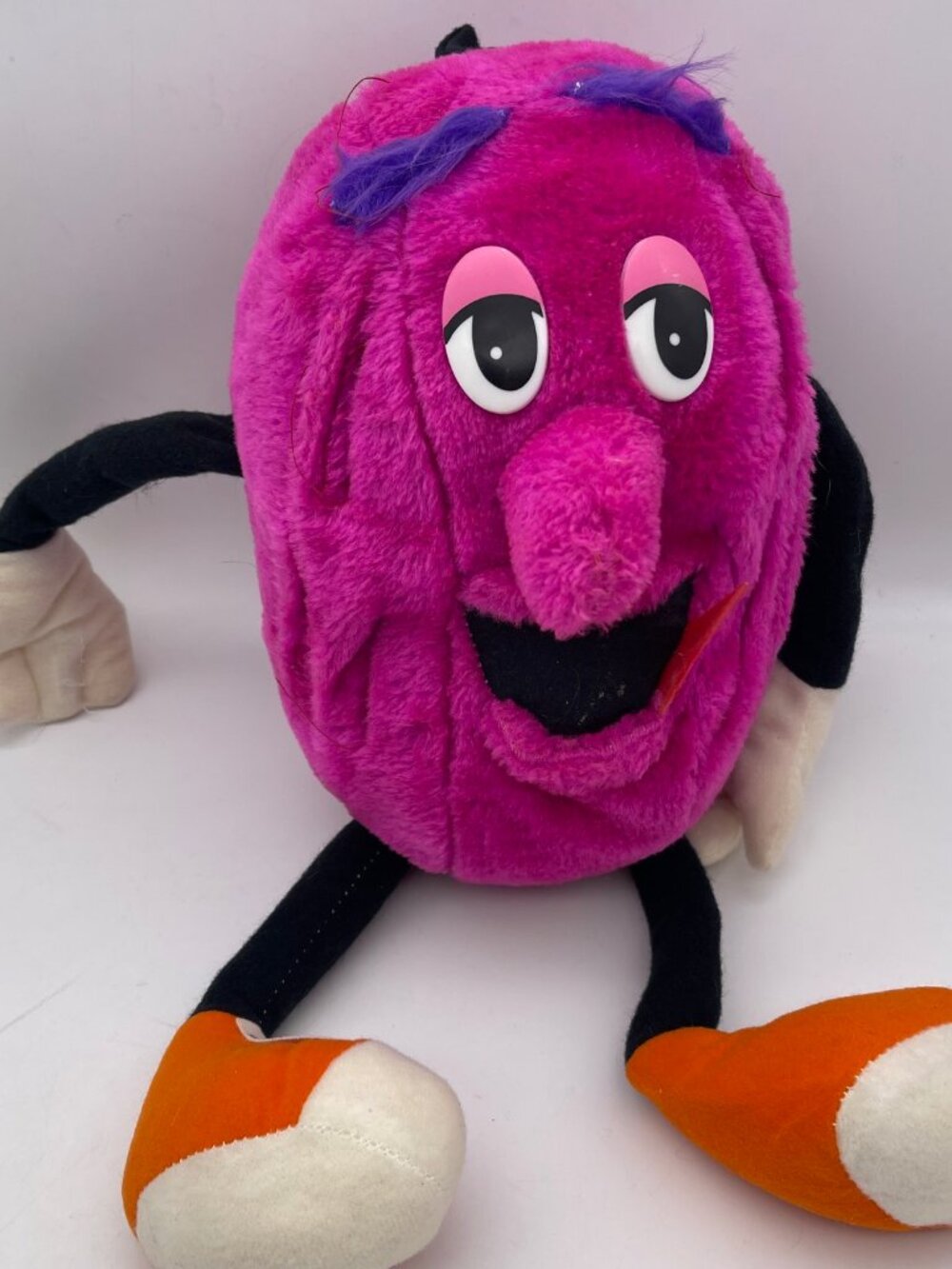 VTG 1988 California Raisin Acme Plush Stuffed Animal Large 14” Pre-owned